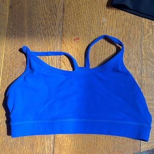 Lululemon sports bra size 4 blue